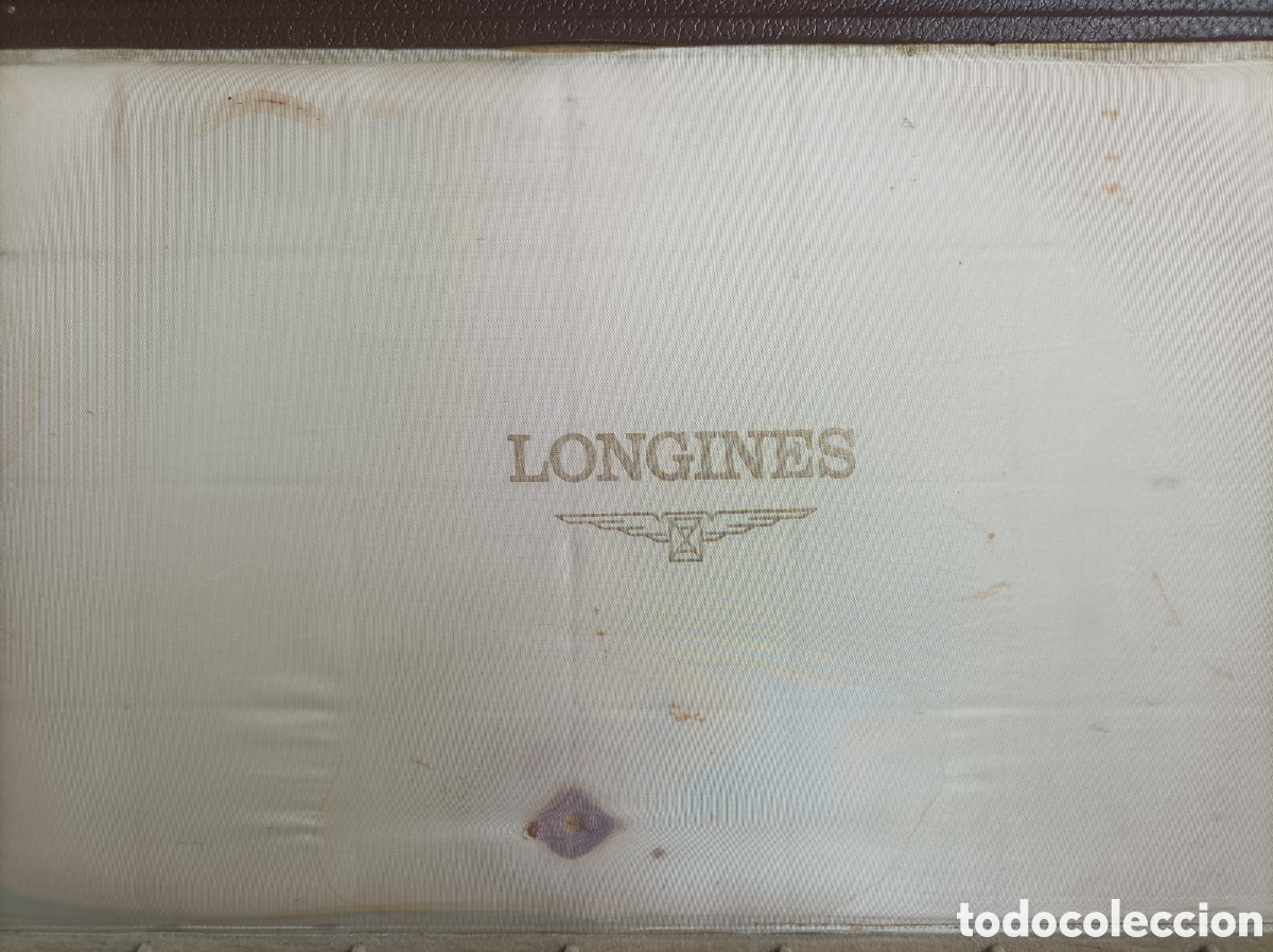 Herramientas de relojes: Antigua caja expositor relojes LONGINES - Foto 4