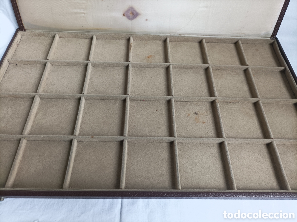 Herramientas de relojes: Antigua caja expositor relojes LONGINES - Foto 5