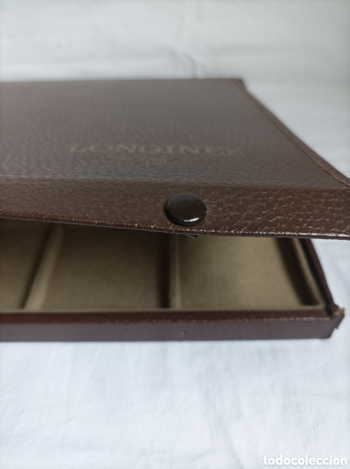 Herramientas de relojes: Antigua caja expositor relojes LONGINES - Foto 6