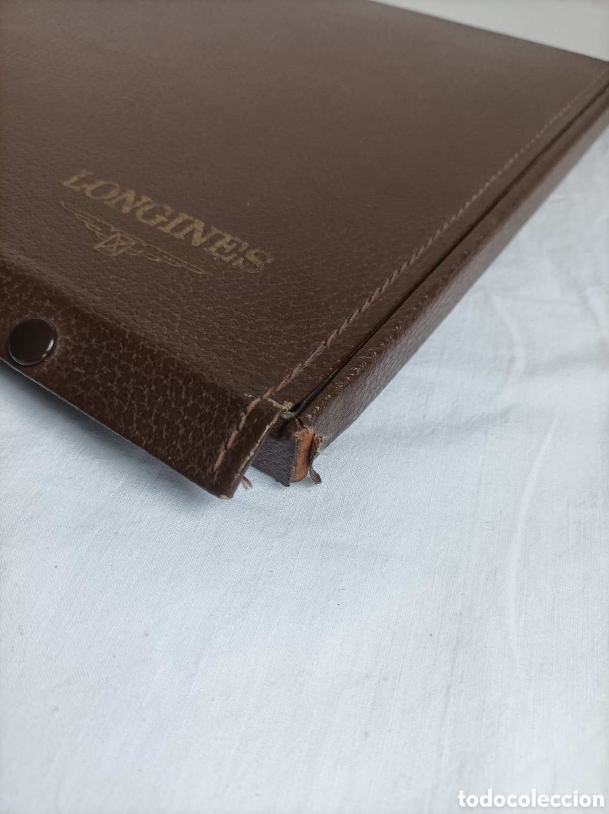 Herramientas de relojes: Antigua caja expositor relojes LONGINES - Foto 7