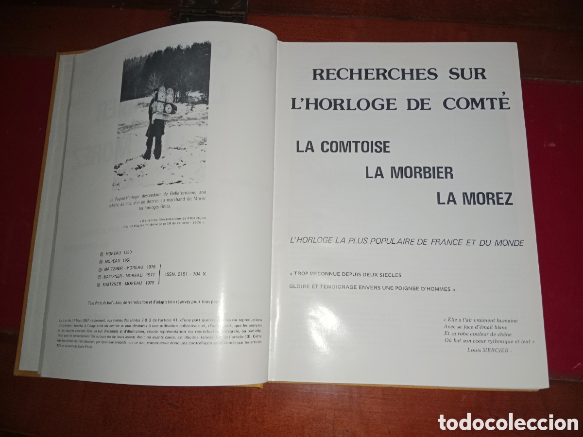 Herramientas de relojes: Libro de relojes Franceses, modelos, &eacute;pocas, maquinarias,.. - Foto 2
