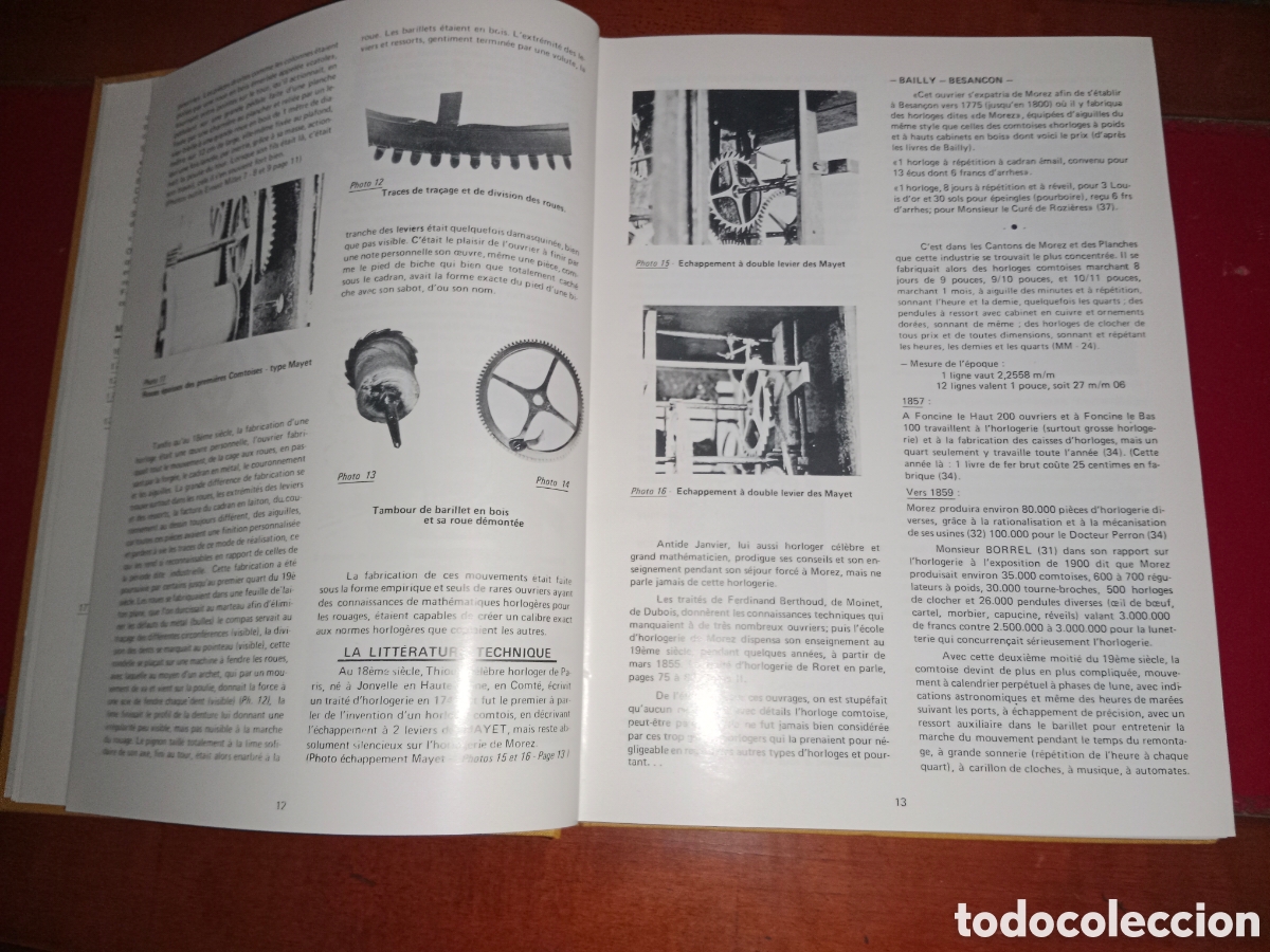 Herramientas de relojes: Libro de relojes Franceses, modelos, &eacute;pocas, maquinarias,.. - Foto 3