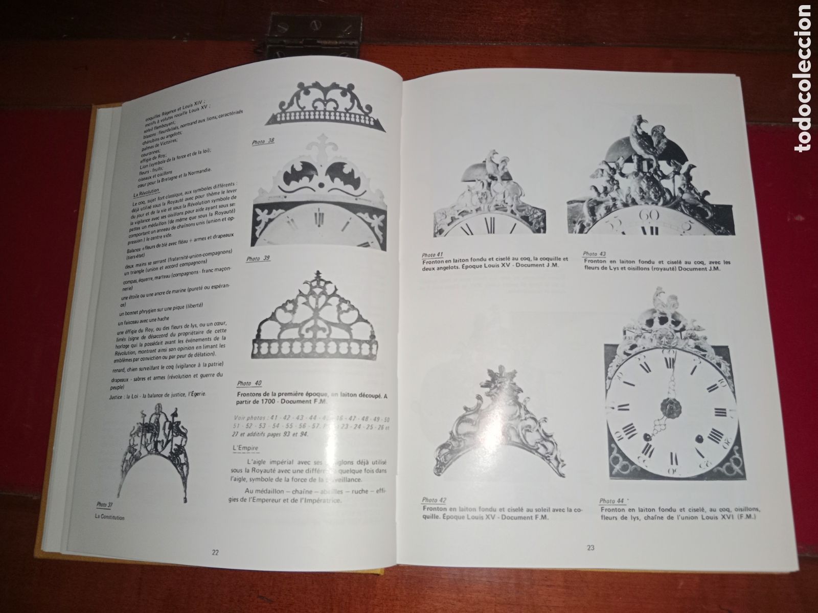 Herramientas de relojes: Libro de relojes Franceses, modelos, &eacute;pocas, maquinarias,.. - Foto 4
