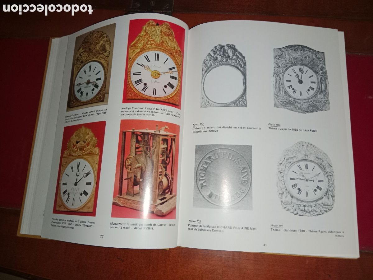 Herramientas de relojes: Libro de relojes Franceses, modelos, &eacute;pocas, maquinarias,.. - Foto 9