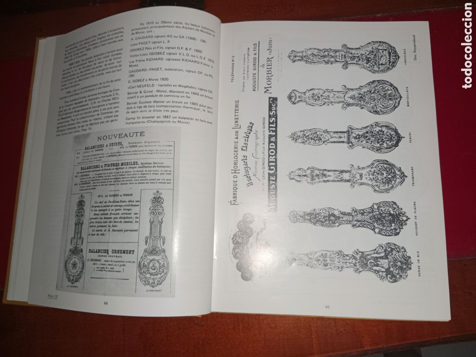 Herramientas de relojes: Libro de relojes Franceses, modelos, &eacute;pocas, maquinarias,.. - Foto 10