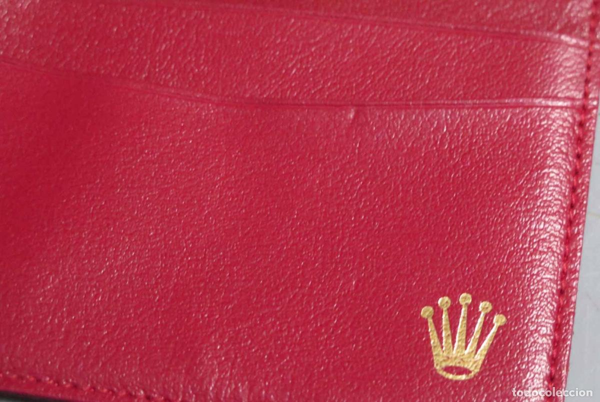 Herramientas de relojes: TARJETERO ROLEX. ROJO - Foto 2