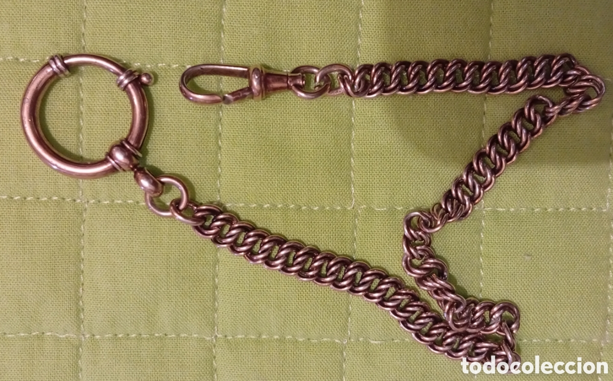 Herramientas de relojes: Plata antigua leontina para reloj de bolsillo