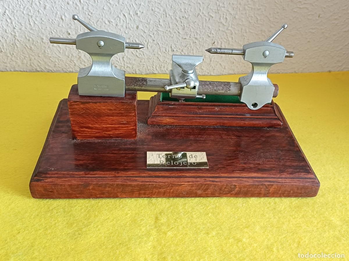 Herramientas de relojes: TORNO DE RELOJERO ANTIGUO SUIZO (MARCA FAVORITE)