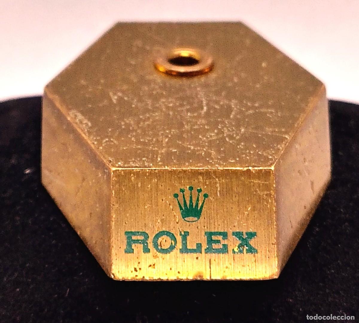 Herramientas de relojes: ROLEX - PIE DE ESCAPARATE ANTIGUO - Ref. 508 d - SWISS MADE - BRONCE