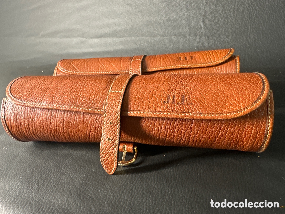 Herramientas de relojes: 2 FUNDAS GUARDA RELOJES DE PIEL - Foto 5
