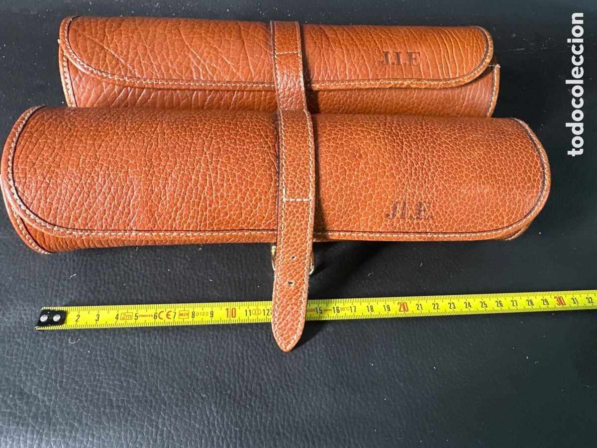 Herramientas de relojes: 2 FUNDAS GUARDA RELOJES DE PIEL - Foto 6