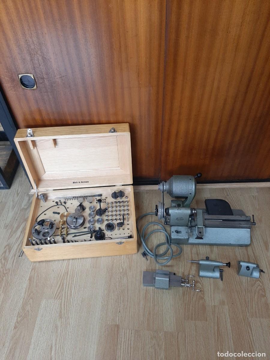 Herramientas de relojes: Torno y accesorios modelos BOLEY (Germany) alem&aacute;n