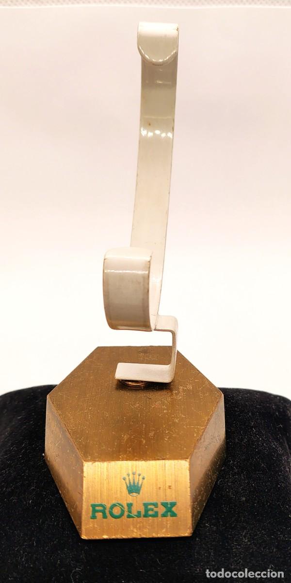 Herramientas de relojes: ROLEX - PIE DE ESCAPARATE ANTIGUO - Ref. 508 d - SWISS MADE - BRONCE