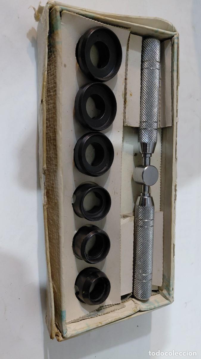 Strumenti di orologiaio: Herramienta abrecajas reloj. Oyster, Rolex, Tudor