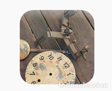 Herramientas de relojes: Antigua Esfera y Mecanismo de Reenv&iacute;o GIROD (Reloj de Torre / Estaci&oacute;n / Industrial S. XIX-XX)