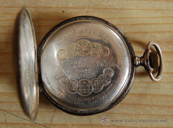 Reloj longines . 5 grands prix . 2 tapas. plata - Sold at Auction - 31021394