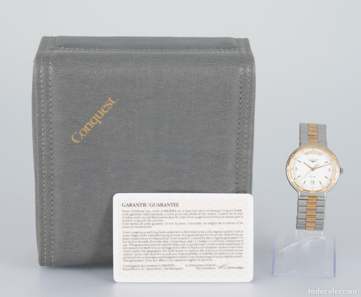 Relojes - Longines: Longines Conquest Quartz Day Date Ref: 4961 3 163 - Foto 2
