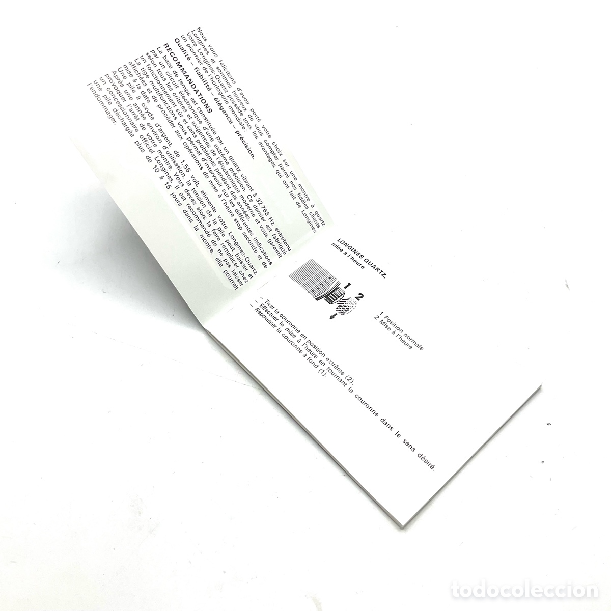 Relojes - Longines: LONGINES - Modo de empleo - documento de reloj &ldquo;&rdquo; - Foto 2