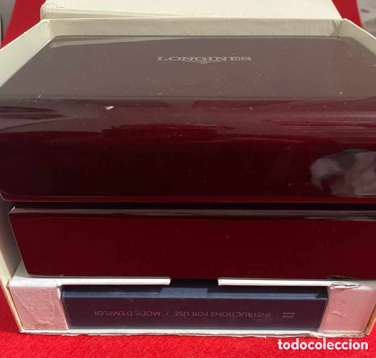 Relojes - Longines: Caja y libro de instrucciones para Reloj longines. - Foto 1