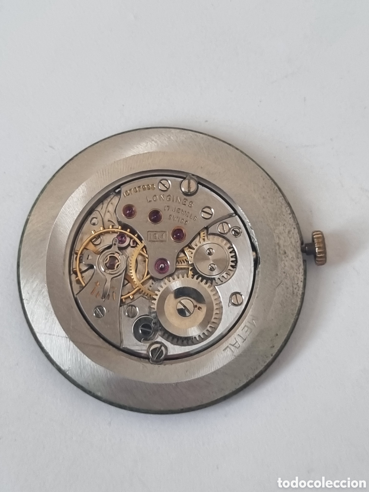 Relojes - Longines: Longines mec&aacute;nico 16,4 maquina esf&eacute;ra plexi reloj