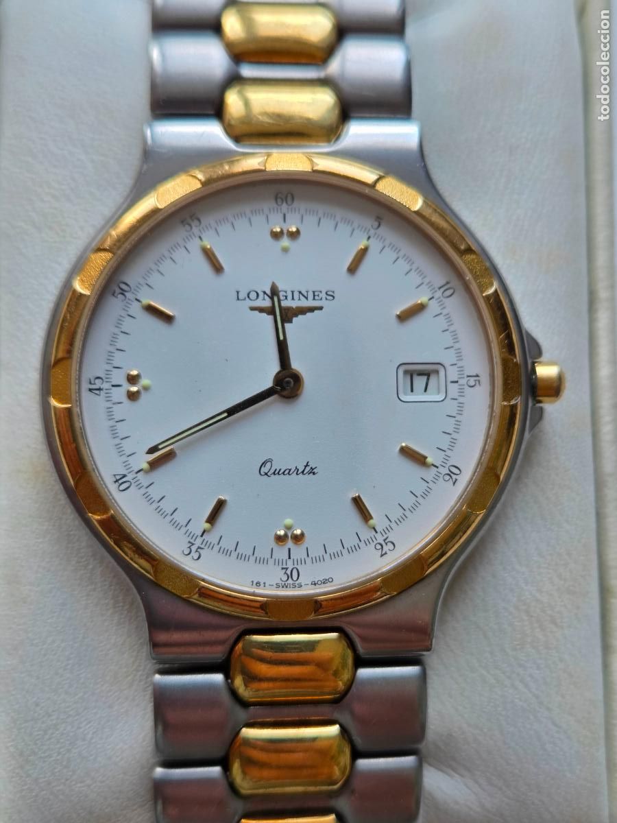 Relojes - Longines: LONGINES CONQUEST EXTRAPLANO BICOLOR FUNCIONANDO