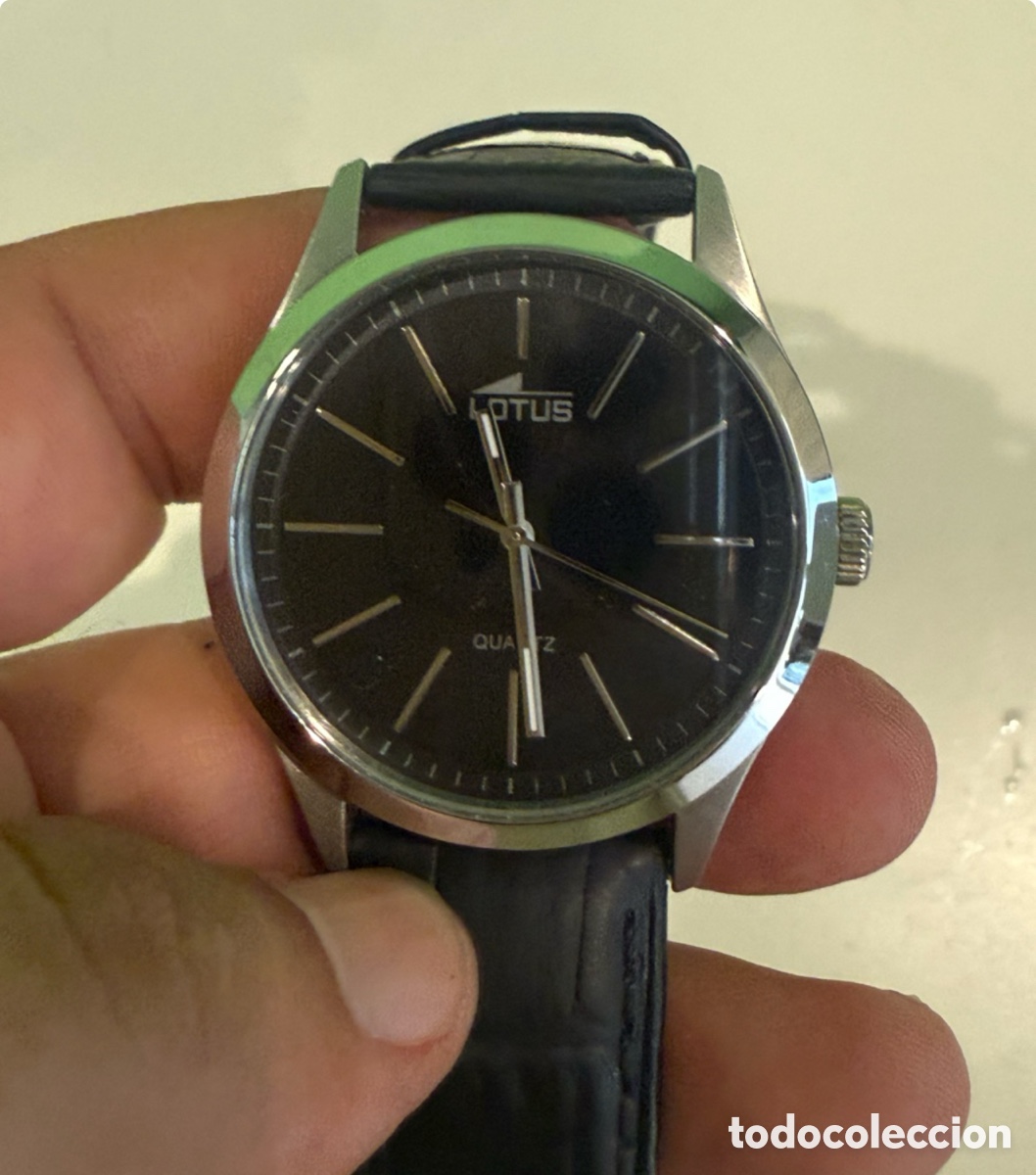 Rel&oacute;gios - Longines: Reloj Lotus Quartz de Caballero Esfera Negra XL Acero Inoxidable Ref. 15961