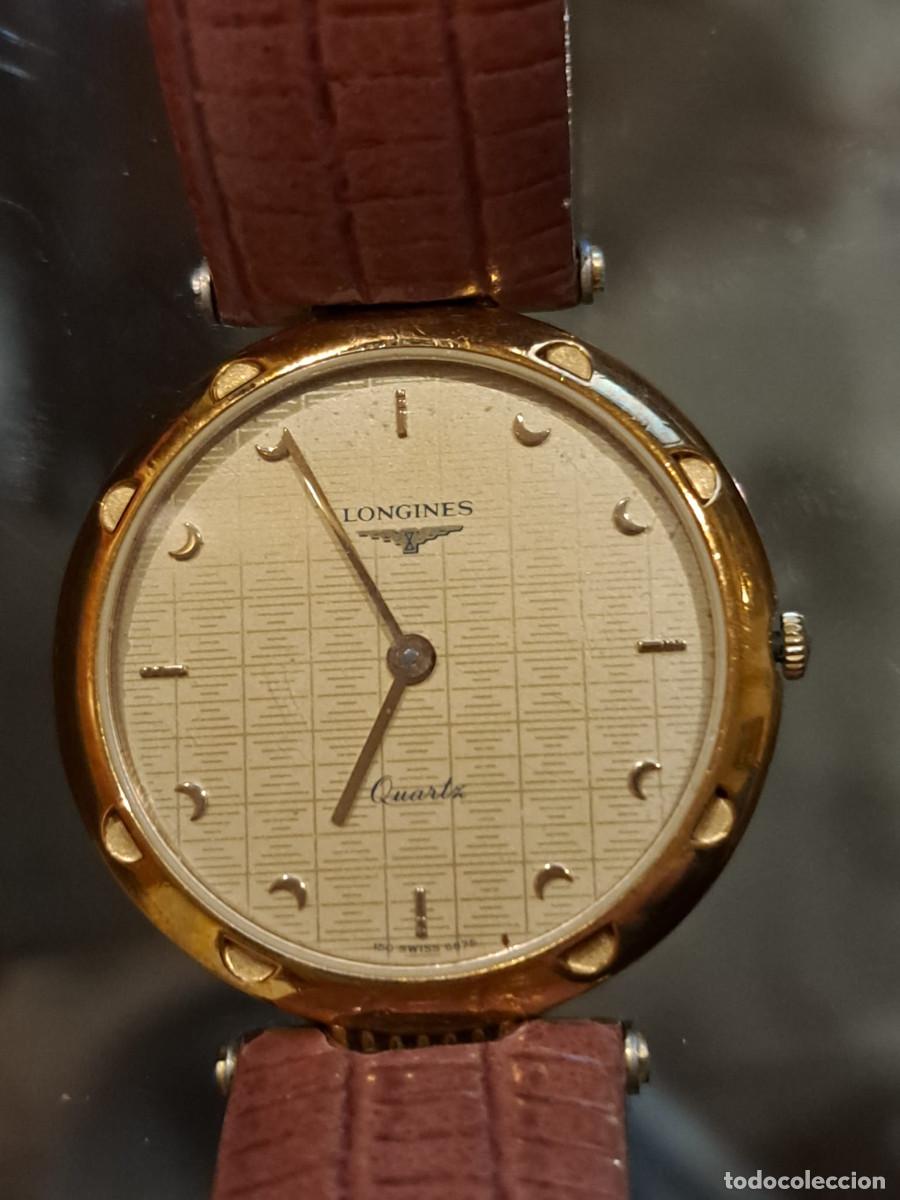 Relojes - Longines: Reloj de pulsera cl&aacute;sico Longines Quartz para caballero/unisex.