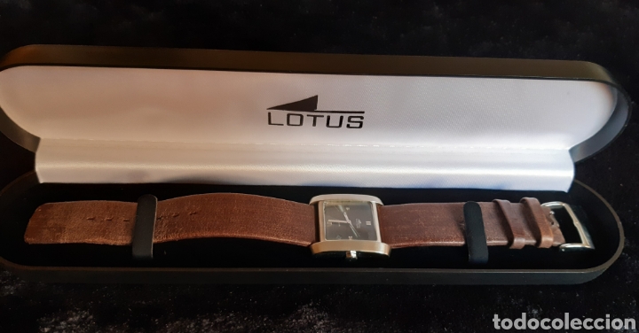 Relojes - Lotus: Reloj LOTUS con caja de acero, calendario y correa de piel . Todo original. Como nuevo. - Foto 1 - 186403646