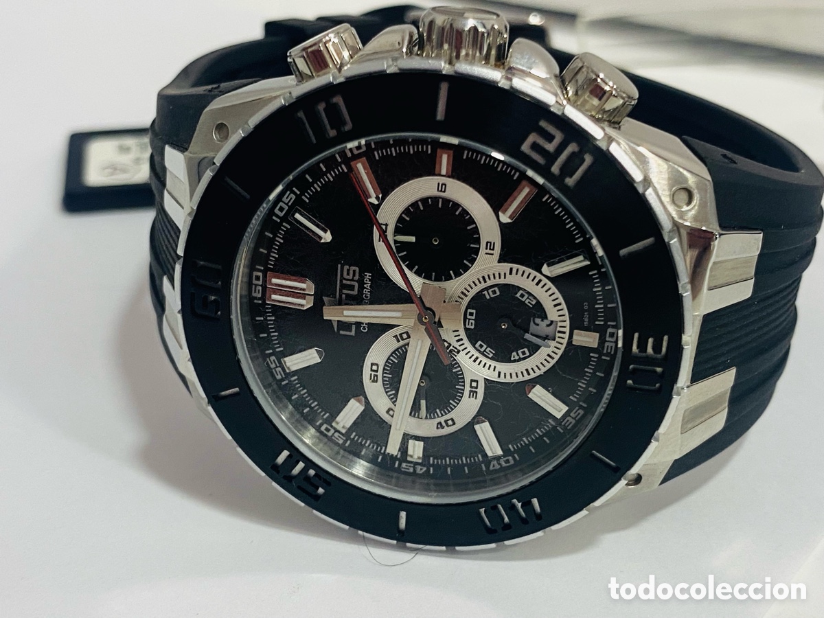 Relojes - Lotus: Lotus Cron&oacute;grafo Negro - Foto 9