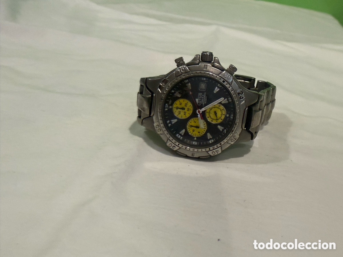 Montres - Lotus: Reloj Lotus Chronograph Quartz Caballero Acero Vintage 44 mm Funcionando