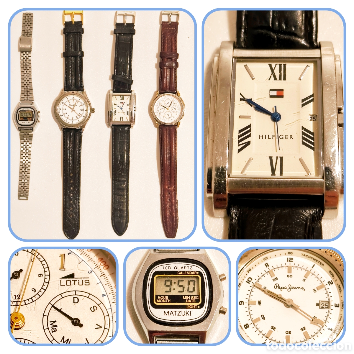 Relojes - Lotus: Lote 4 relojes: Lotus, Hilfiger, Pepe Jeans y Matzuki