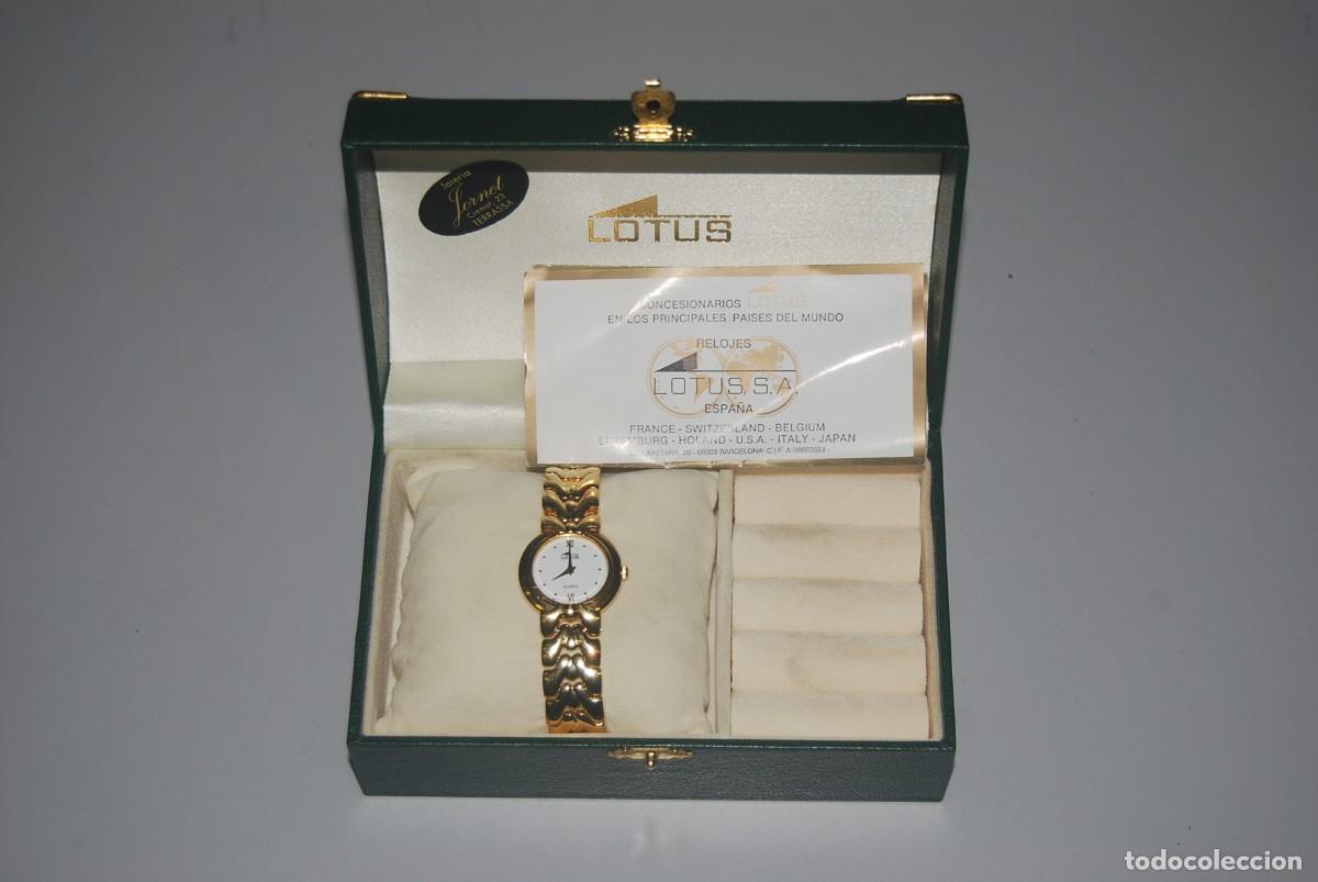 Orologi - Lotus: LOTUS QUARTZ ANTIGUO RELOJ DE SE&Ntilde;ORA CHAPADO EN ORO 5 MIC ( VER FOTOS Y DESCRIPCION)
