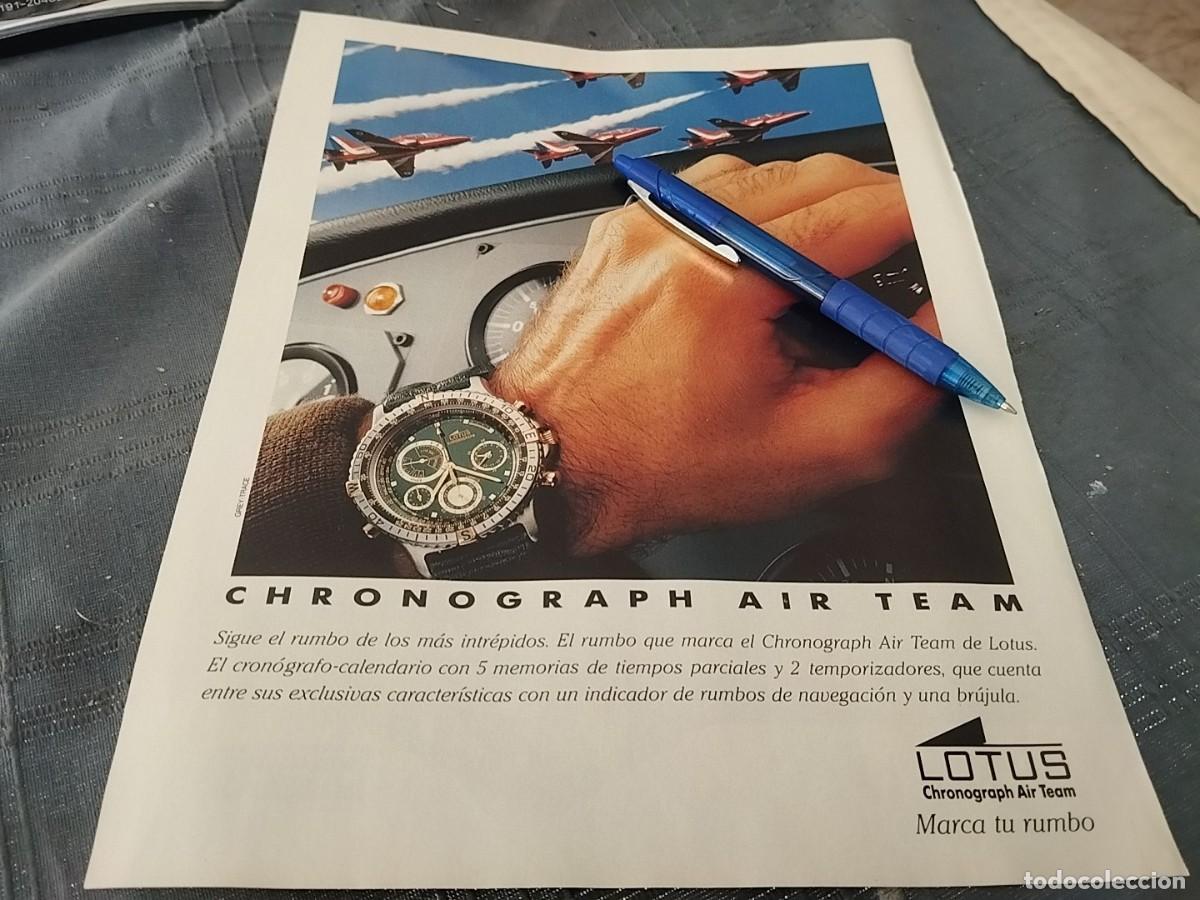 Relojes - Lotus: RELOJ LOTUS CHRONOGRAPH AIR TEAM ANUNCIO PUBLICIDAD REVISTA 1991