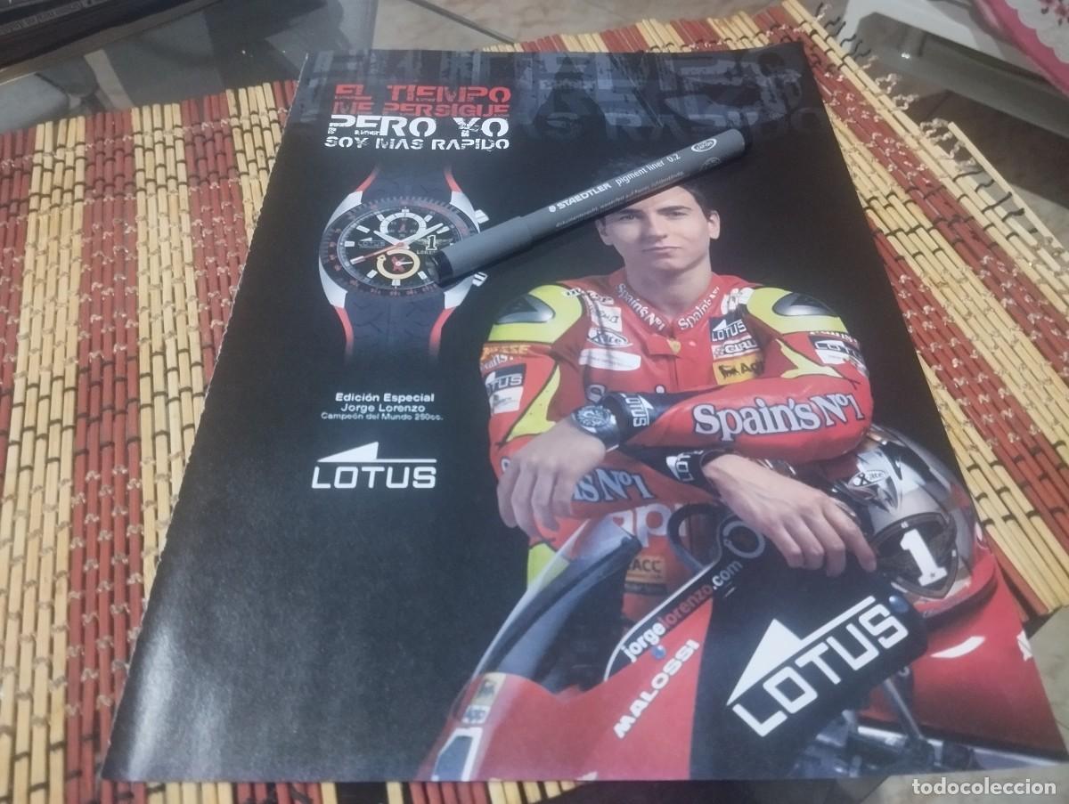 Relojes - Lotus: RELOJ LOTUS JORGE LORENZO CLIPPING ANUNCIO PUBLICIDAD REVISTA 2007 BONITO PARA ENMARCAR