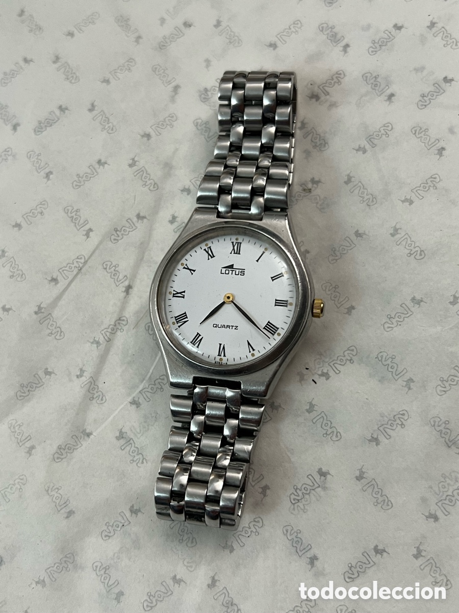 Relojes - Lotus: ✅ Reloj LOTUS cuarzo acero hombres nr romanos vintage