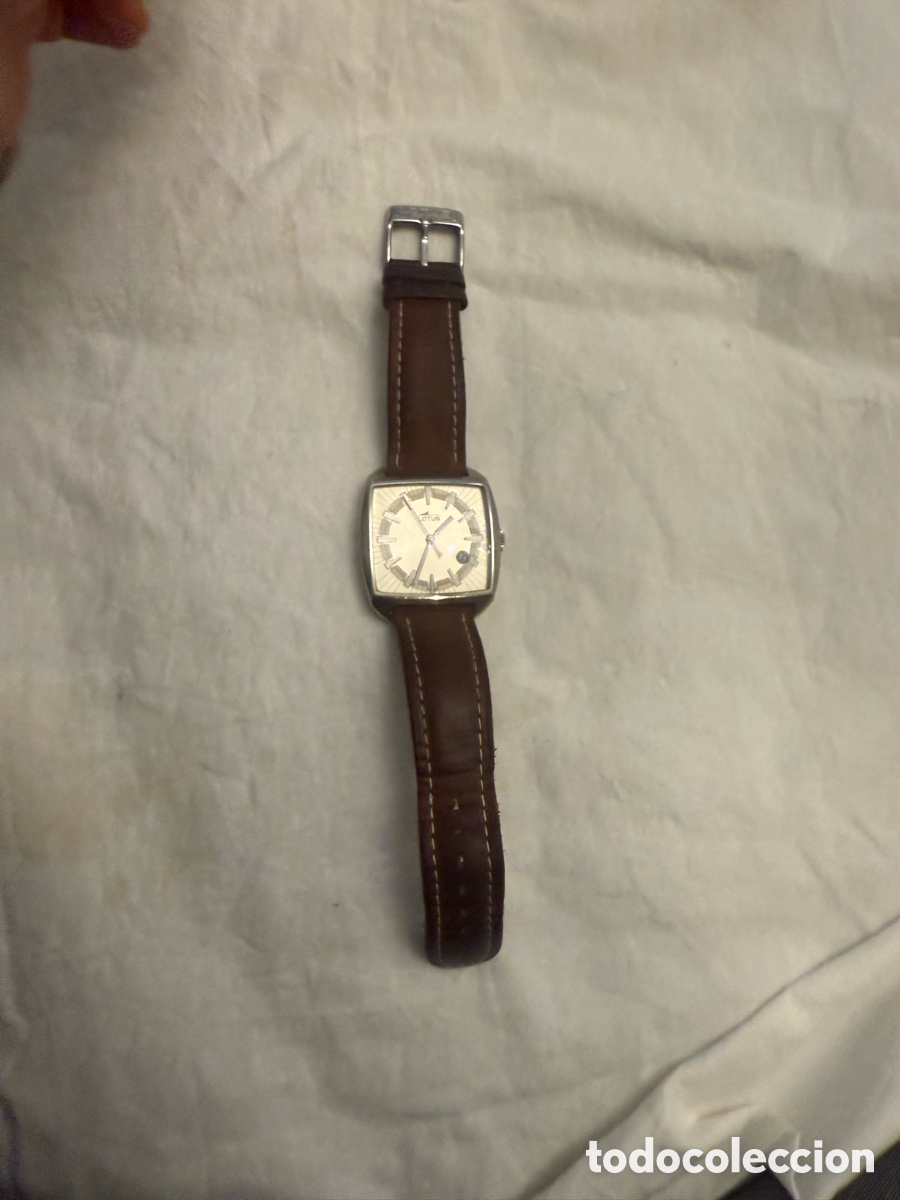 Relojes - Lotus: RELOJ LOTUS VINTAGE CUADRADO CALENDARIO &ndash; CABALLERO &ndash; ACERO