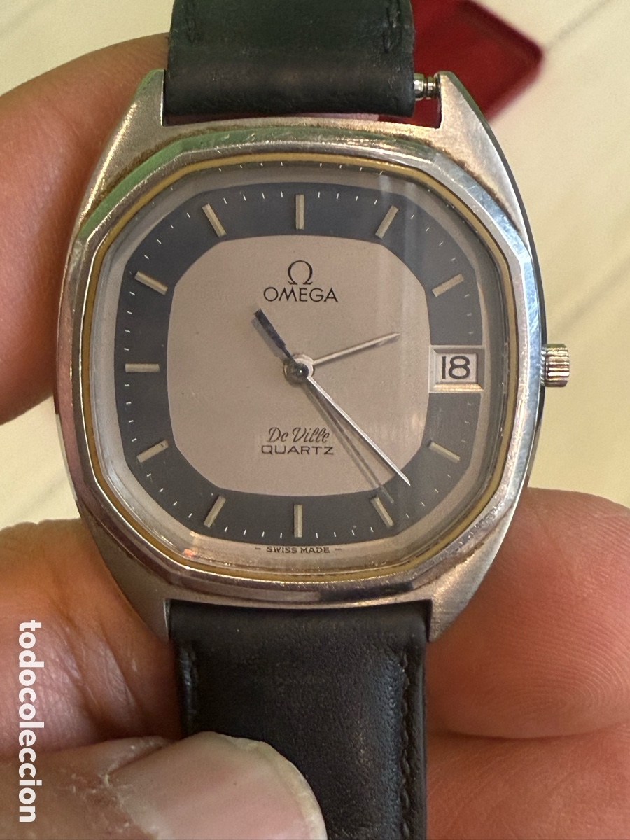 Uhren - Omega: Reloj Omega De Ville Quartz caballero vintage original suizo a&ntilde;os 70 caja Omega funcionando