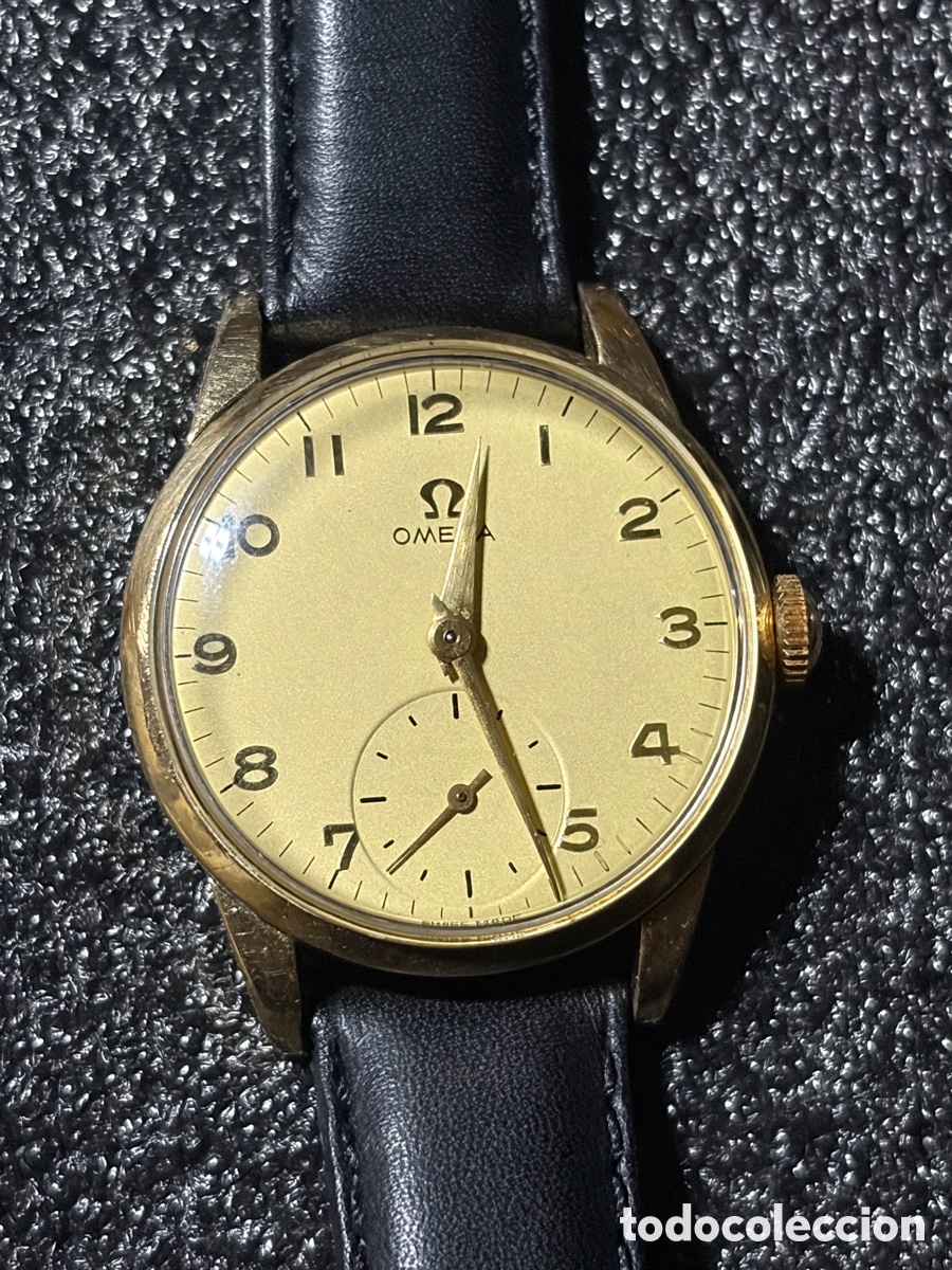 Relojes - Omega: Reloj omega dorado antiguo jumbo.