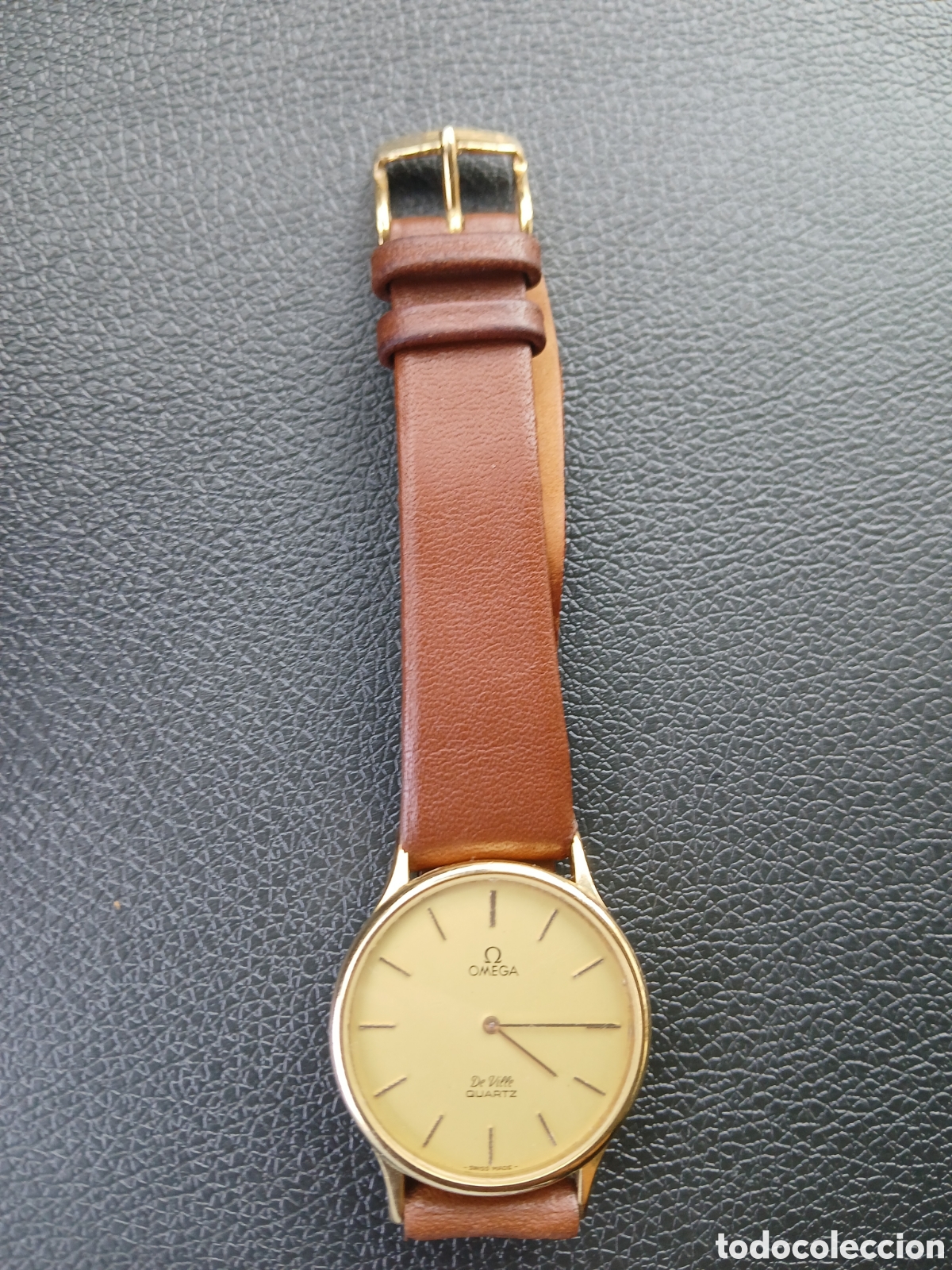Relojes - Omega: ANTIGUO RELOJ OMEGA DE VILLE CHAPADO EN ORO A PILA EN PERFECTO ESTADO.