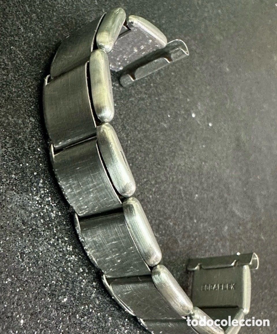 Montres - Omega: Brazalete ECBAFLEX 18mm Reloj De Pulsera STAINLESS STEEL Vintage