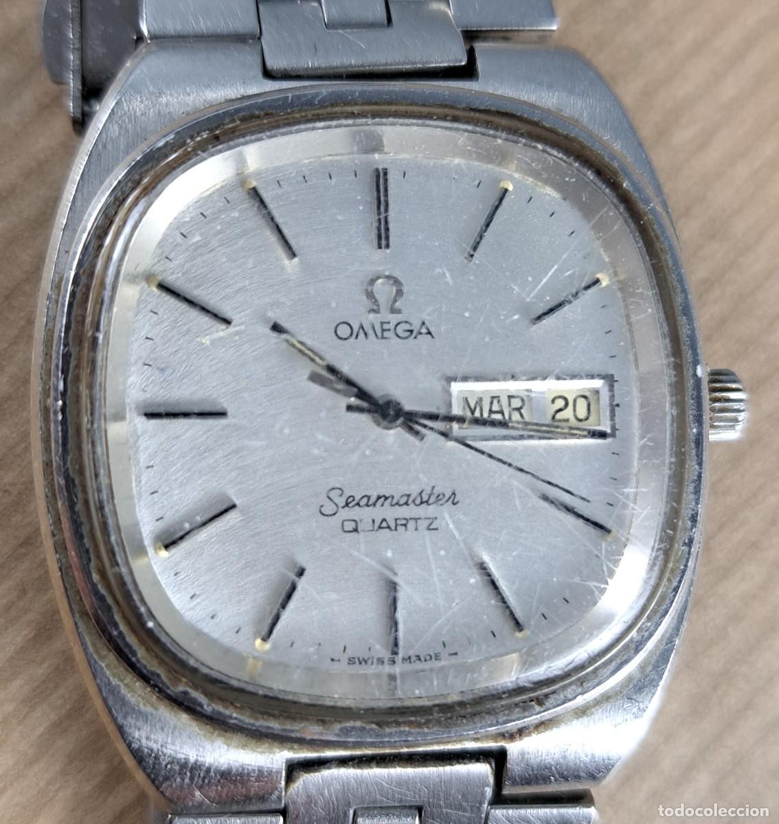 Relojes - Omega: Reloj Omega Seamaster Quartz, calibre 1345, a&ntilde;os 70, funciona