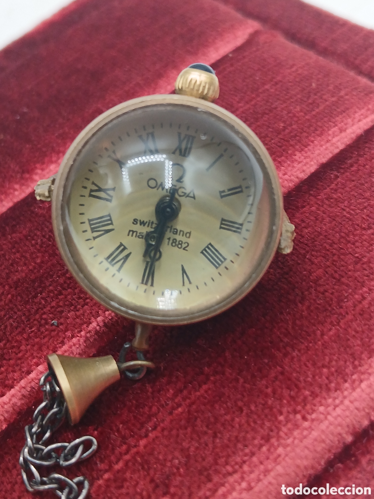 Relojes - Omega: Omega Switzerland made 1882. Reloj bolsillo/colgante bola de cristal. Carga manual