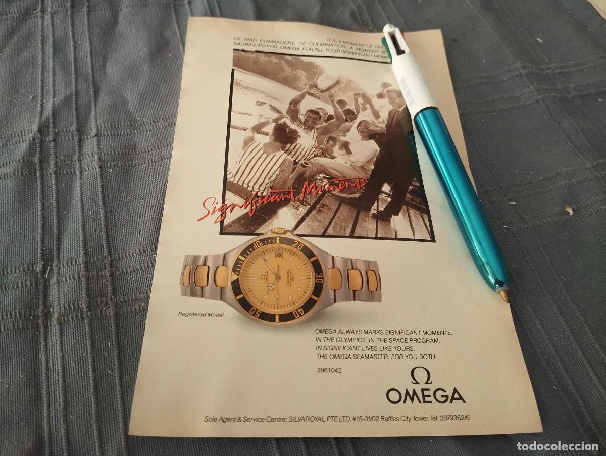 Relojes - Omega: RELOJ OMEGA ANTIGUO ANUNCIO PUBLICIDAD REVISTA EN INGLES BONITO PARA ENMARCAR