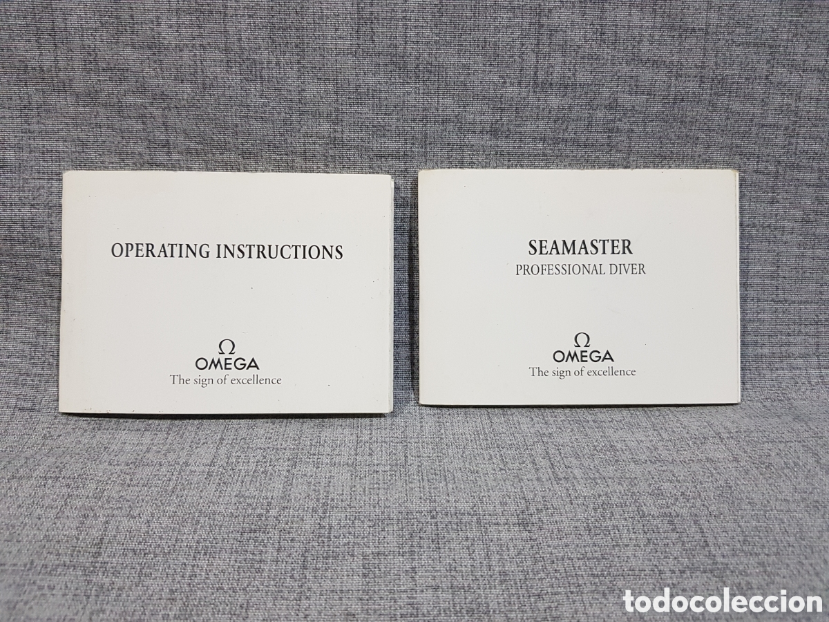 Relojes - Omega: OMEGA OPERATING INSTRUCTIONS (GARANT&Iacute;A/SERVICIO POSTVENTA) + MANUAL SEAMASTER PROFESSIONAL DIVER