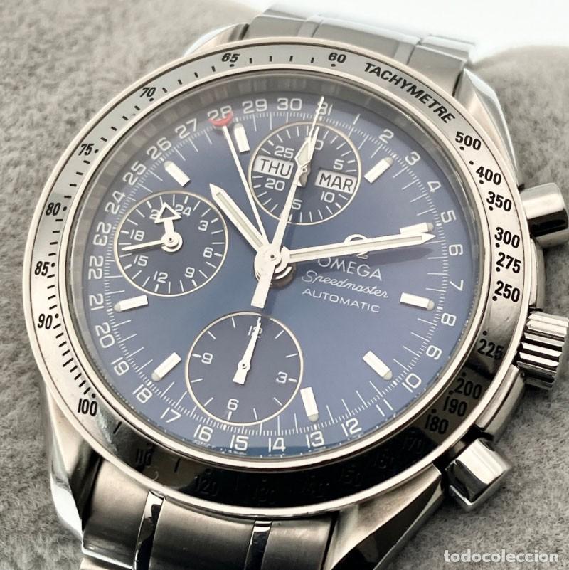 Relojes - Omega: OMEGA Speedmaster Triple Calendar Autom&aacute;tico Dial azul - Foto 5