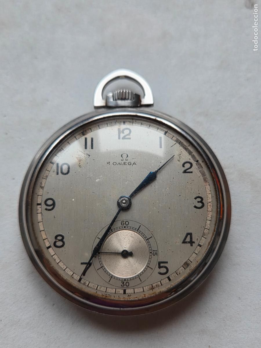 Montres - Omega: OMEGA ART DECO BOLSILLO ACERO FUNCIONANDO 48MM