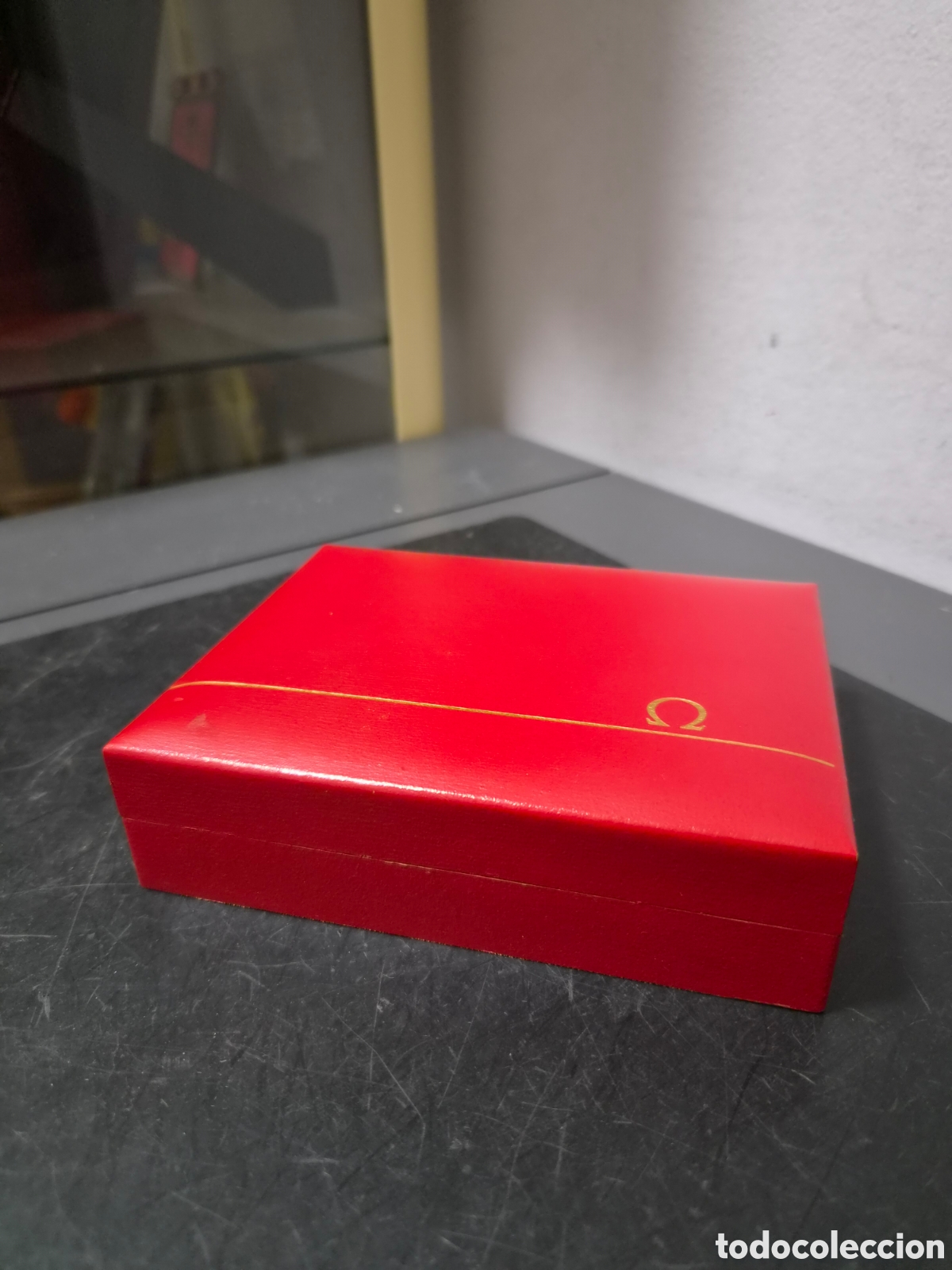 Relojes - Omega: CAJA ESTUCHE ROJA RELOJ OMEGA CON DOCUMENTACION GRAN ESTADO Y ORIGINAL