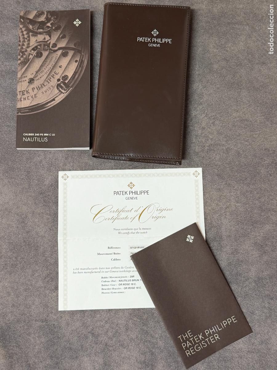 Rel&oacute;gios - Patek: Patek philippe , cartera porta documentos de piel , con certificado de 5712/1R-001 , a&ntilde;o 2023
