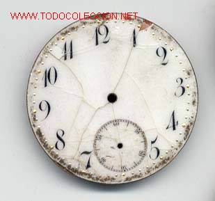 Pe&ccedil;as de reposi&ccedil;&atilde;o de rel&oacute;gios: ESFERA ESMALTADA RELOJ BOLSILLO 42mm