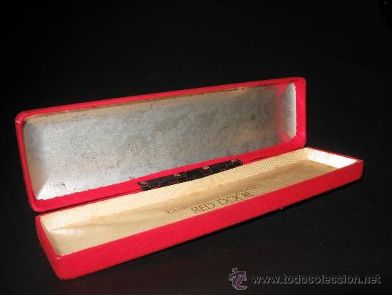 Spare Parts for Watches: ANTIGUEDADES RELOJES - CAJA ORIGINAL RELOJ PULSERA ELIZABETH ARDEN TERCIOPELO ROJO